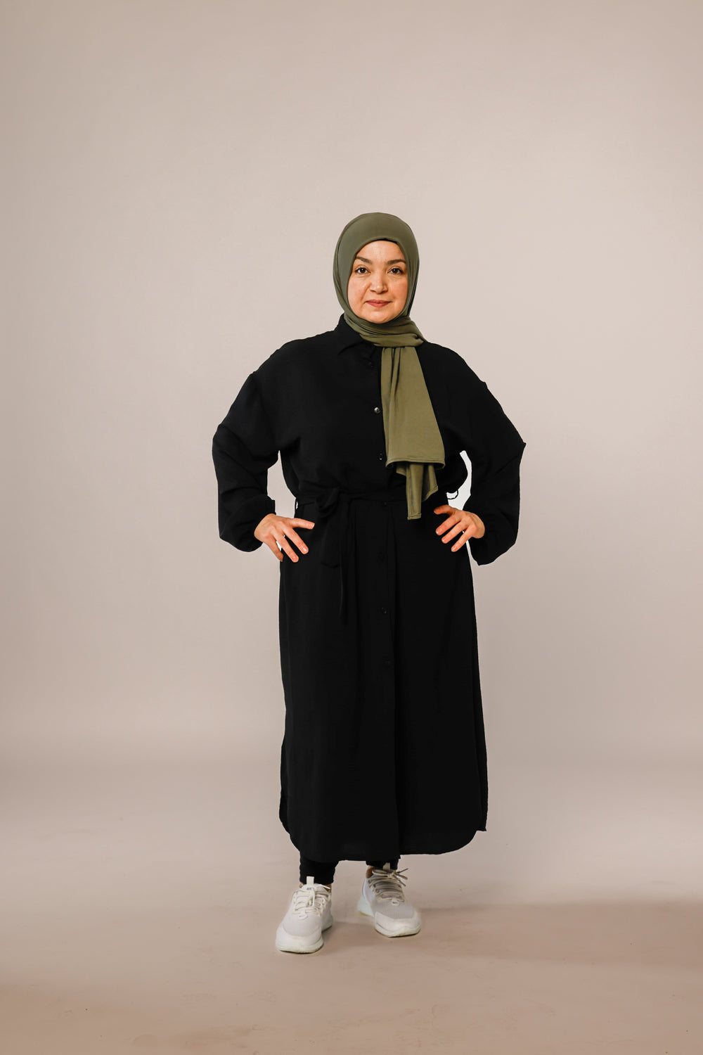 Basic - Hemdkleid, Schwarz