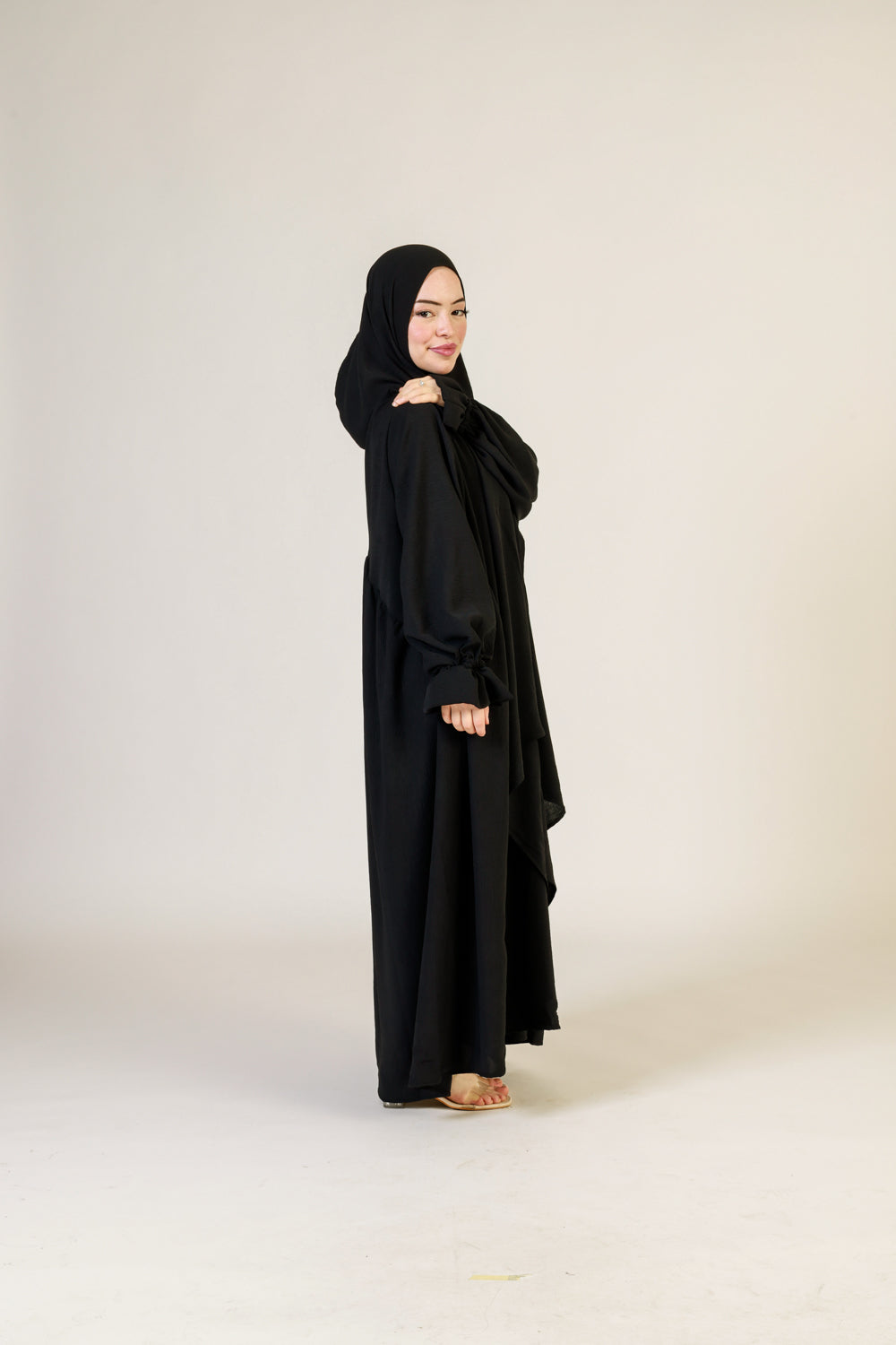 Abaya Nur mit integriertem Hijab, Jazz