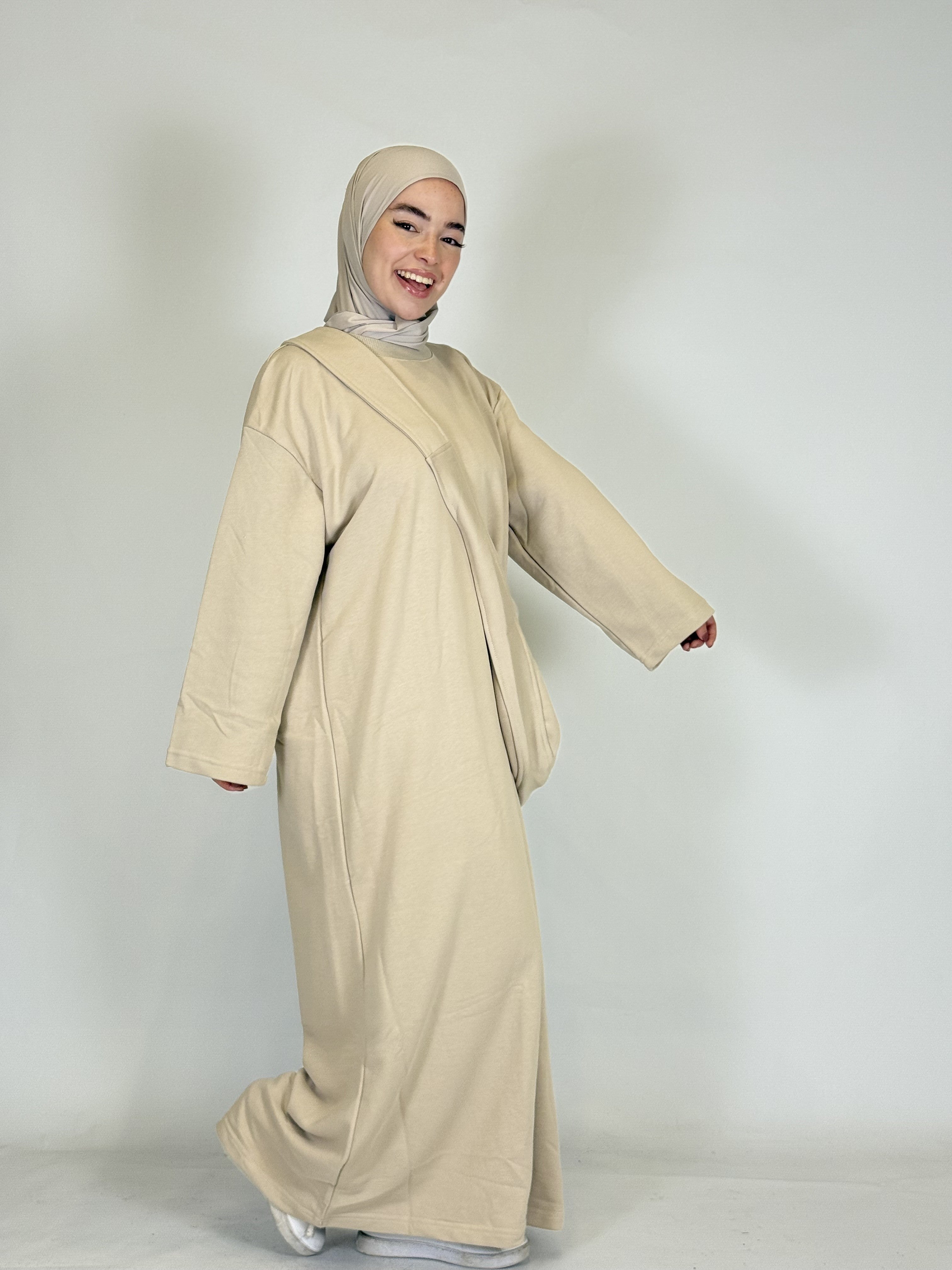 Abaya mit Tasche