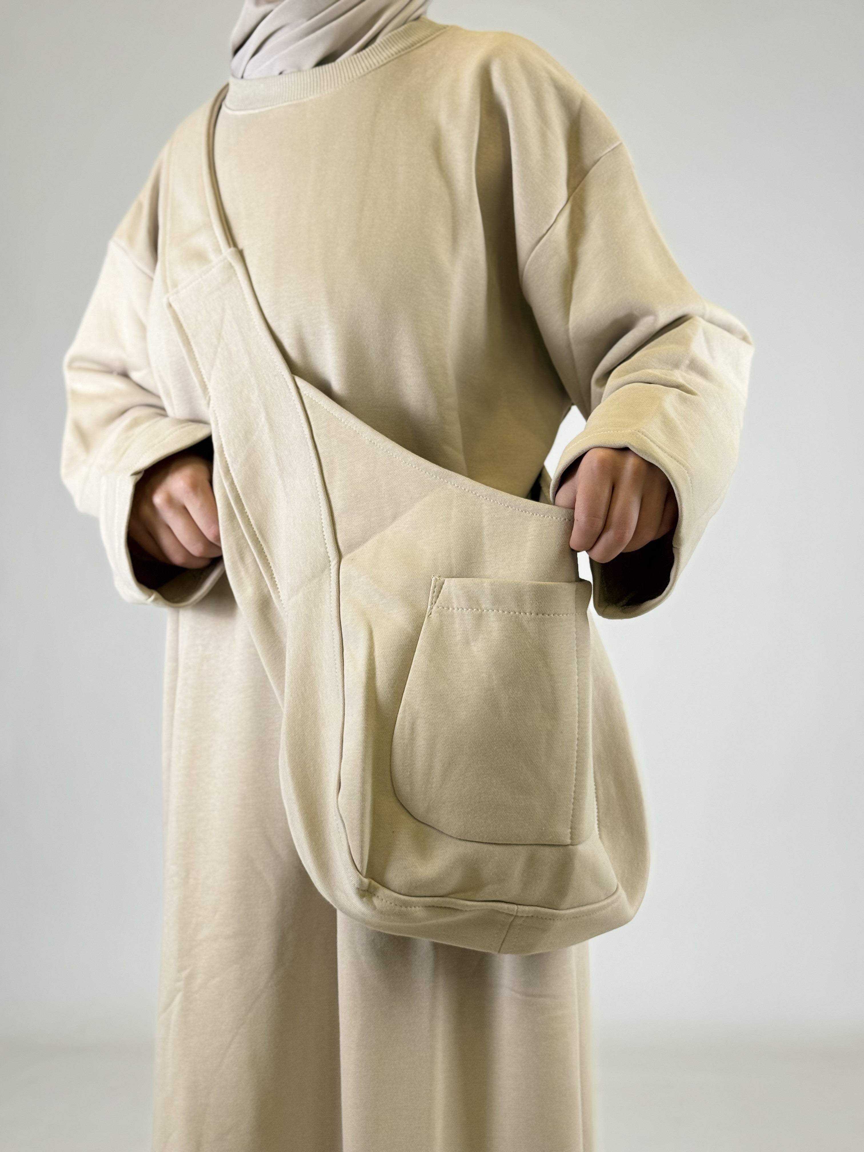 Abaya mit Tasche