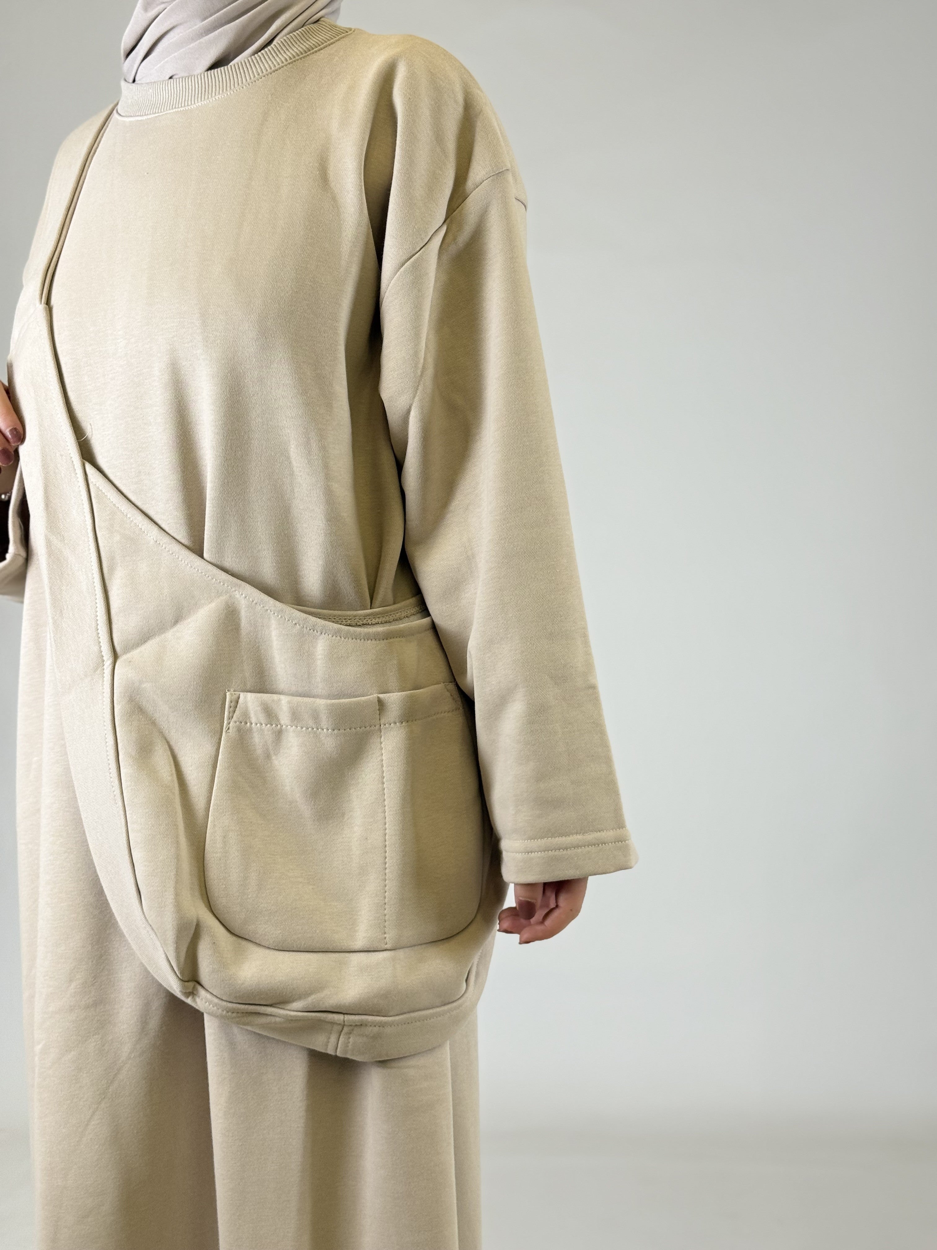 Abaya mit Tasche
