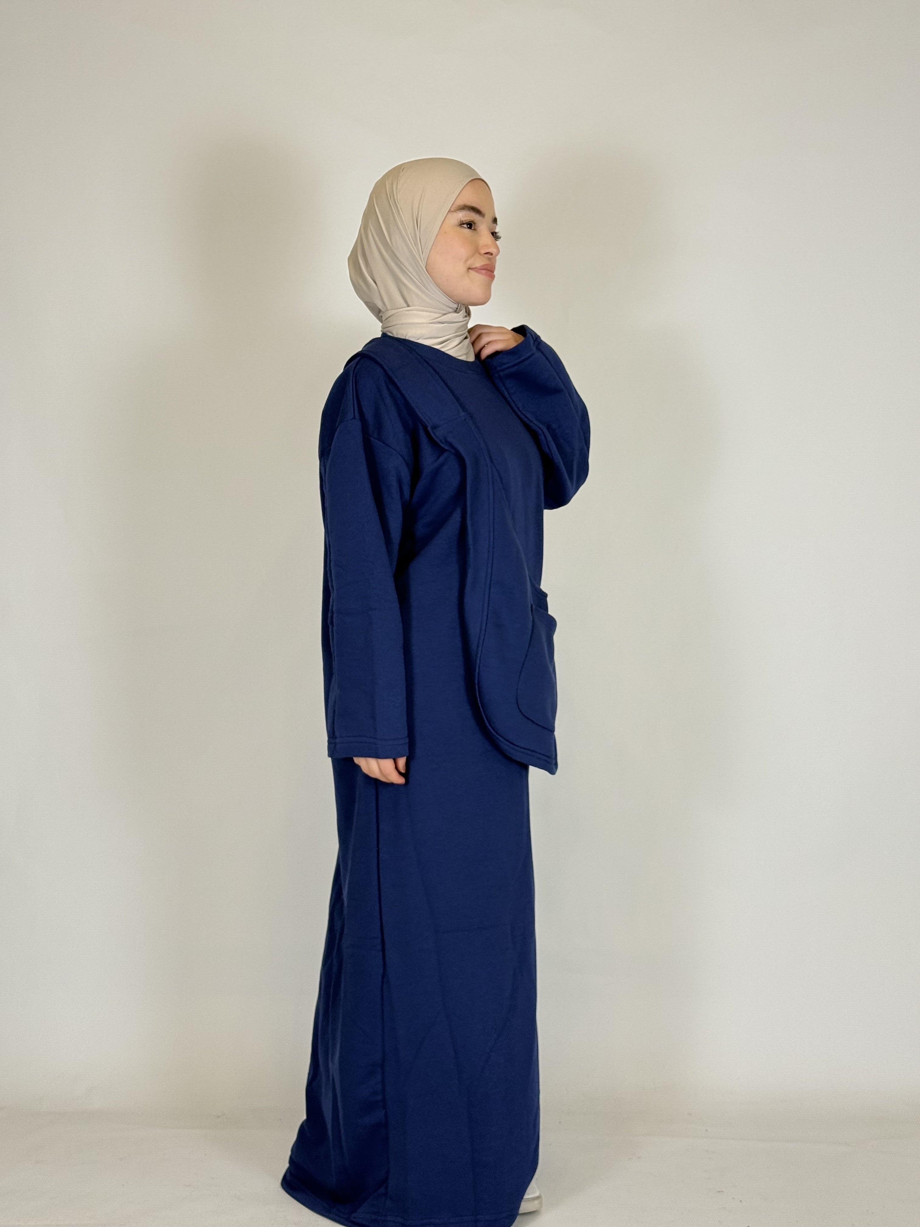 Abaya mit Tasche