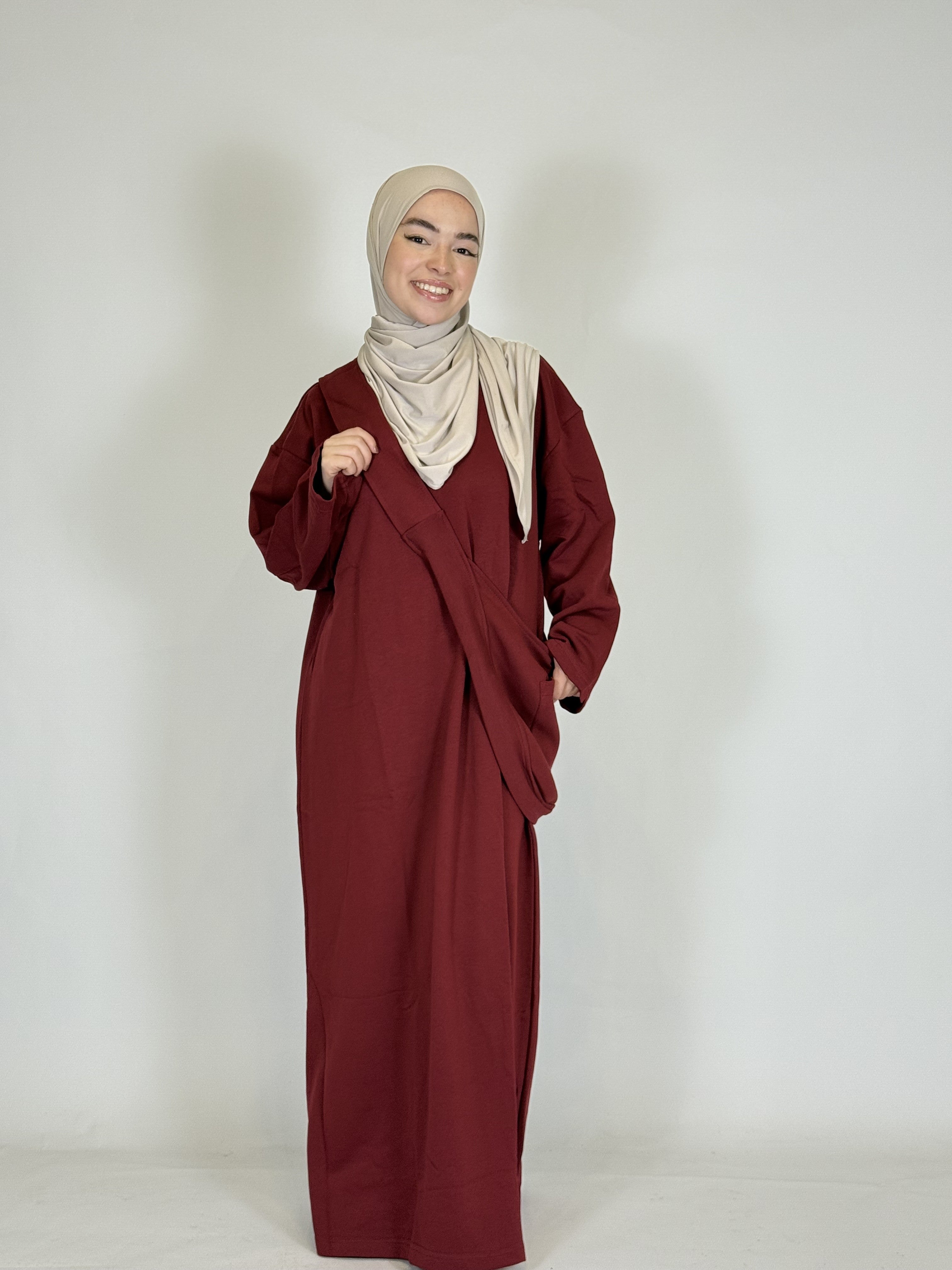 Abaya mit Tasche