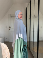Abaya Satin & Khimar Jersey Set