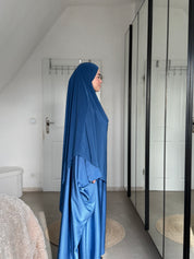 Abaya Satin & Khimar Jersey Set