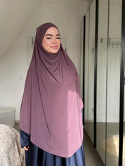 Abaya Satin & Khimar Jersey Set