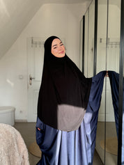 Abaya Satin & Khimar Jersey Set
