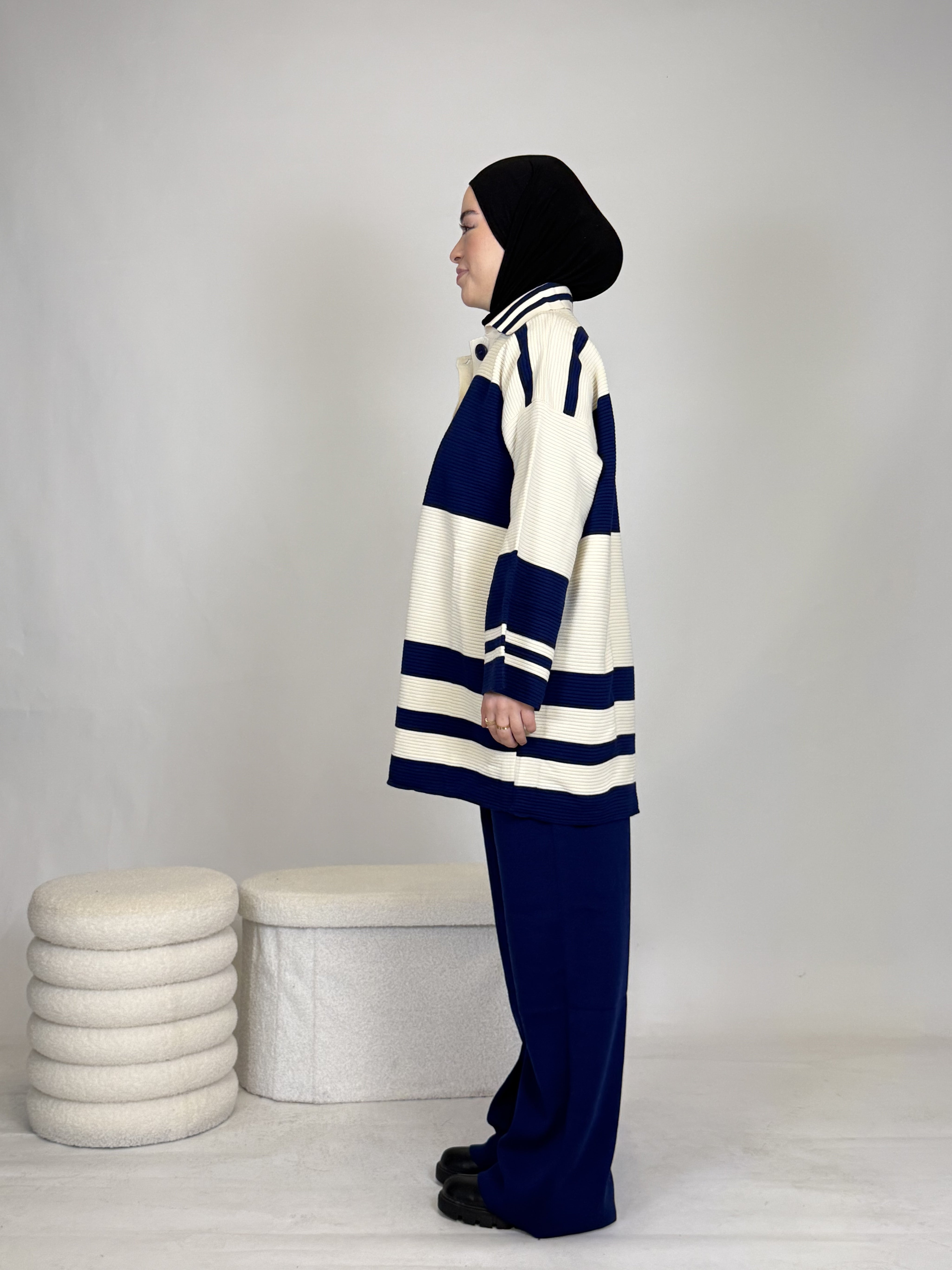 Zweiteiler gestreift