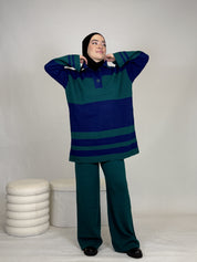 Zweiteiler gestreift