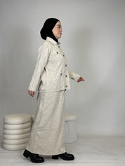 Zweiteiler - Rock & Oberteil mit Knöpfen