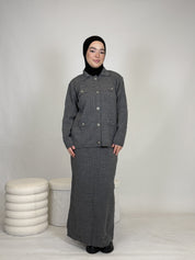 Zweiteiler - Rock & Oberteil mit Knöpfen