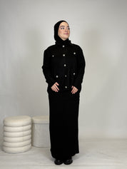 Zweiteiler - Rock & Oberteil mit Knöpfen