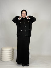 Zweiteiler - Rock & Oberteil mit Knöpfen