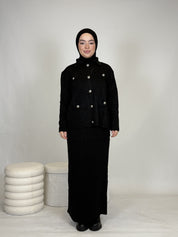 Zweiteiler - Rock & Oberteil mit Knöpfen