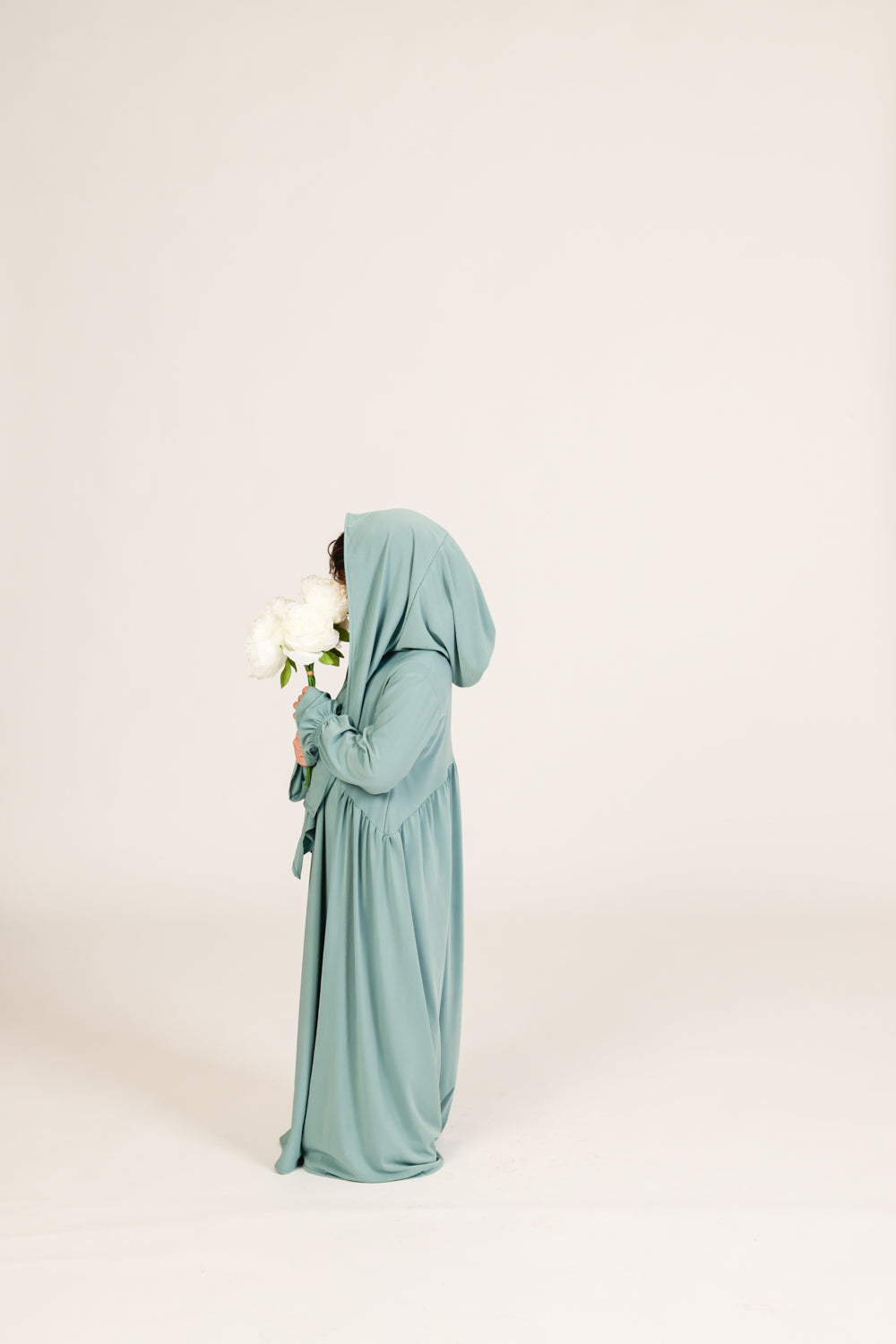 Abaya Nur mit integriertem Hijab, Kinder Sandy