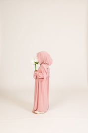Abaya Nur mit integriertem Hijab, Kinder Sandy