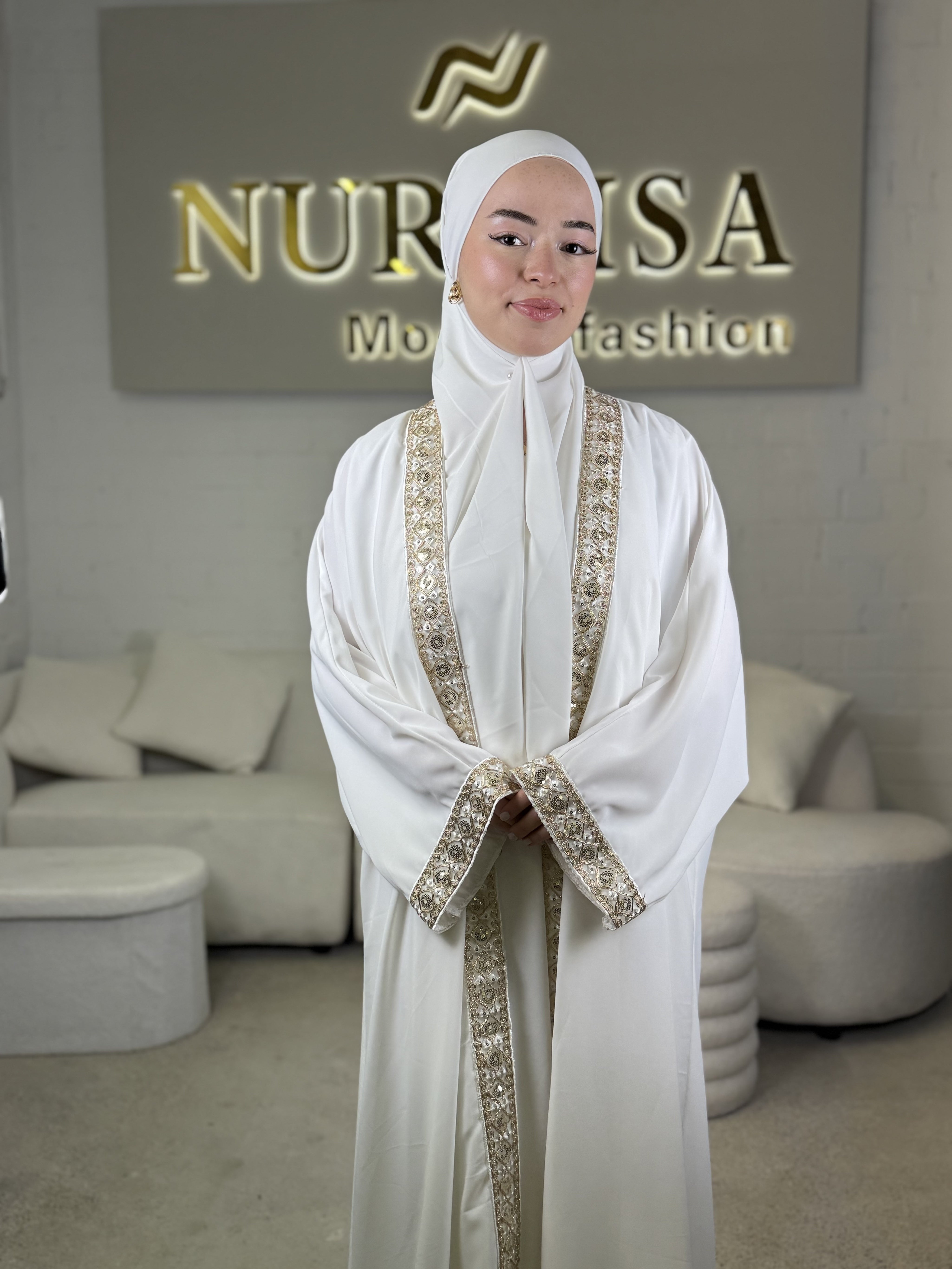 Luxury 3-Piece Abaya Set – Kimono Edition