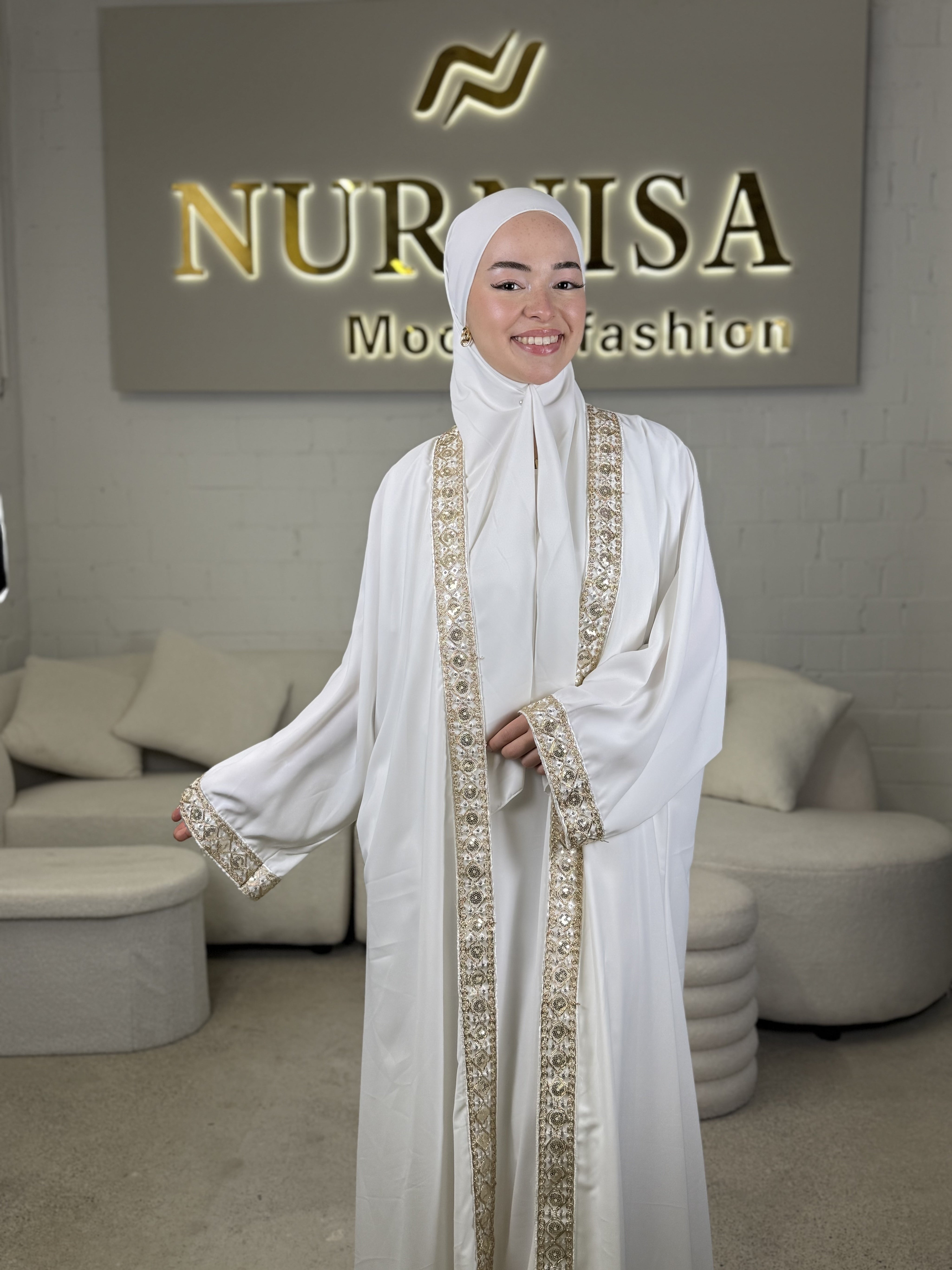 Luxury 3-Piece Abaya Set – Kimono Edition