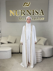Luxury 3-Piece Abaya Set – Kimono Edition