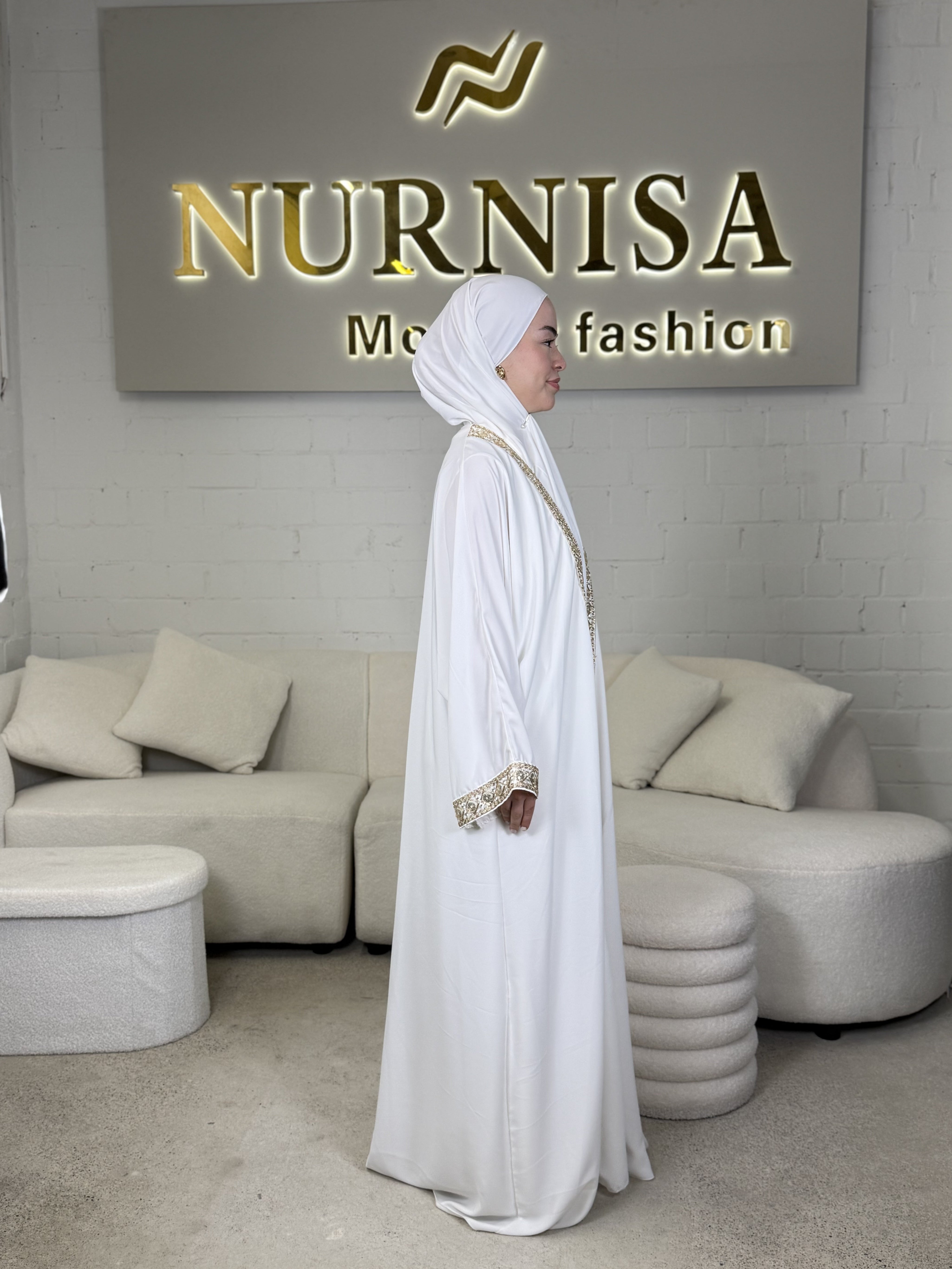 Luxury 3-Piece Abaya Set – Kimono Edition