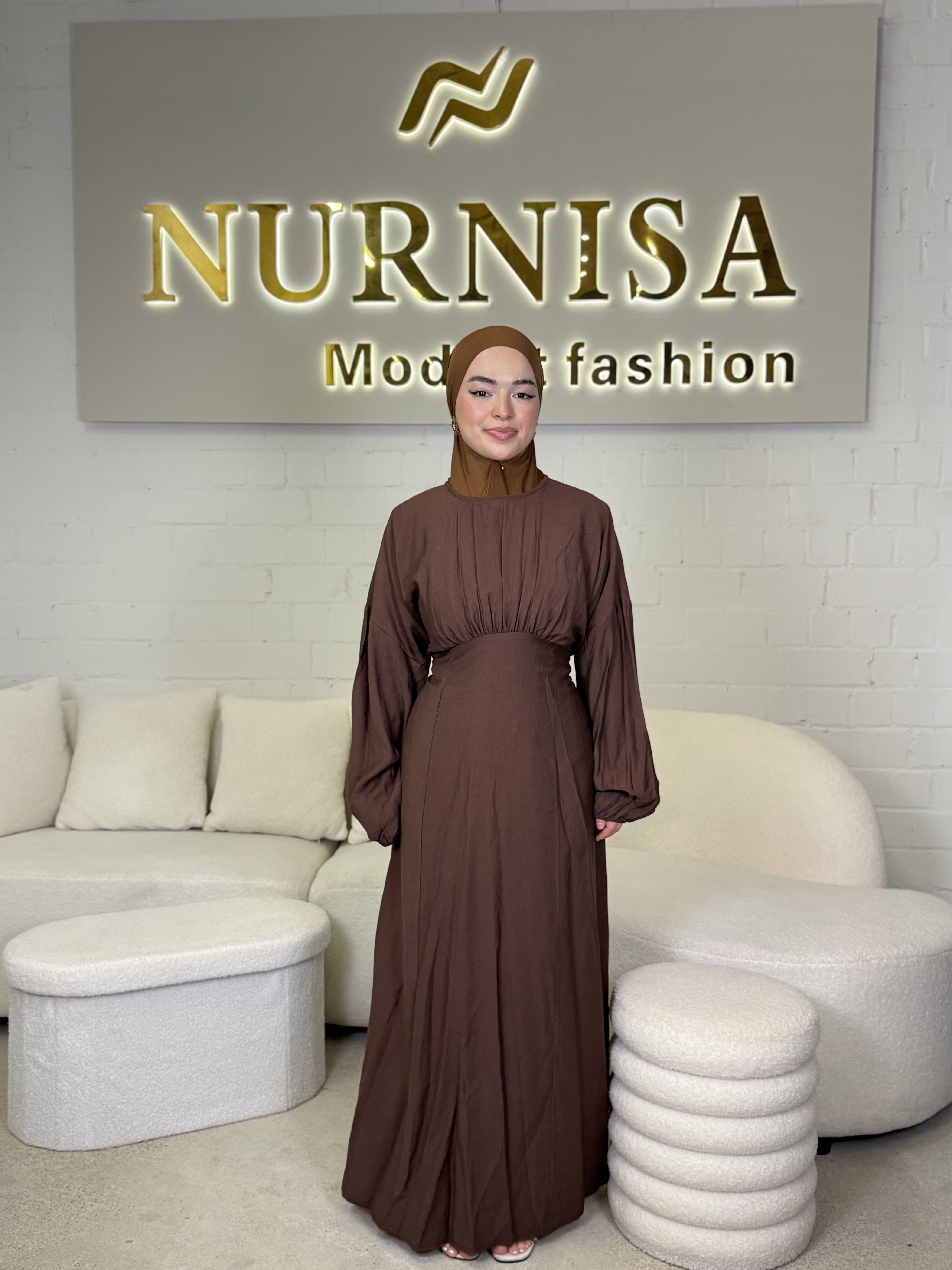 Lace Back Abaya