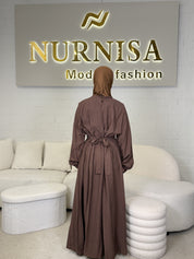 Lace Back Abaya