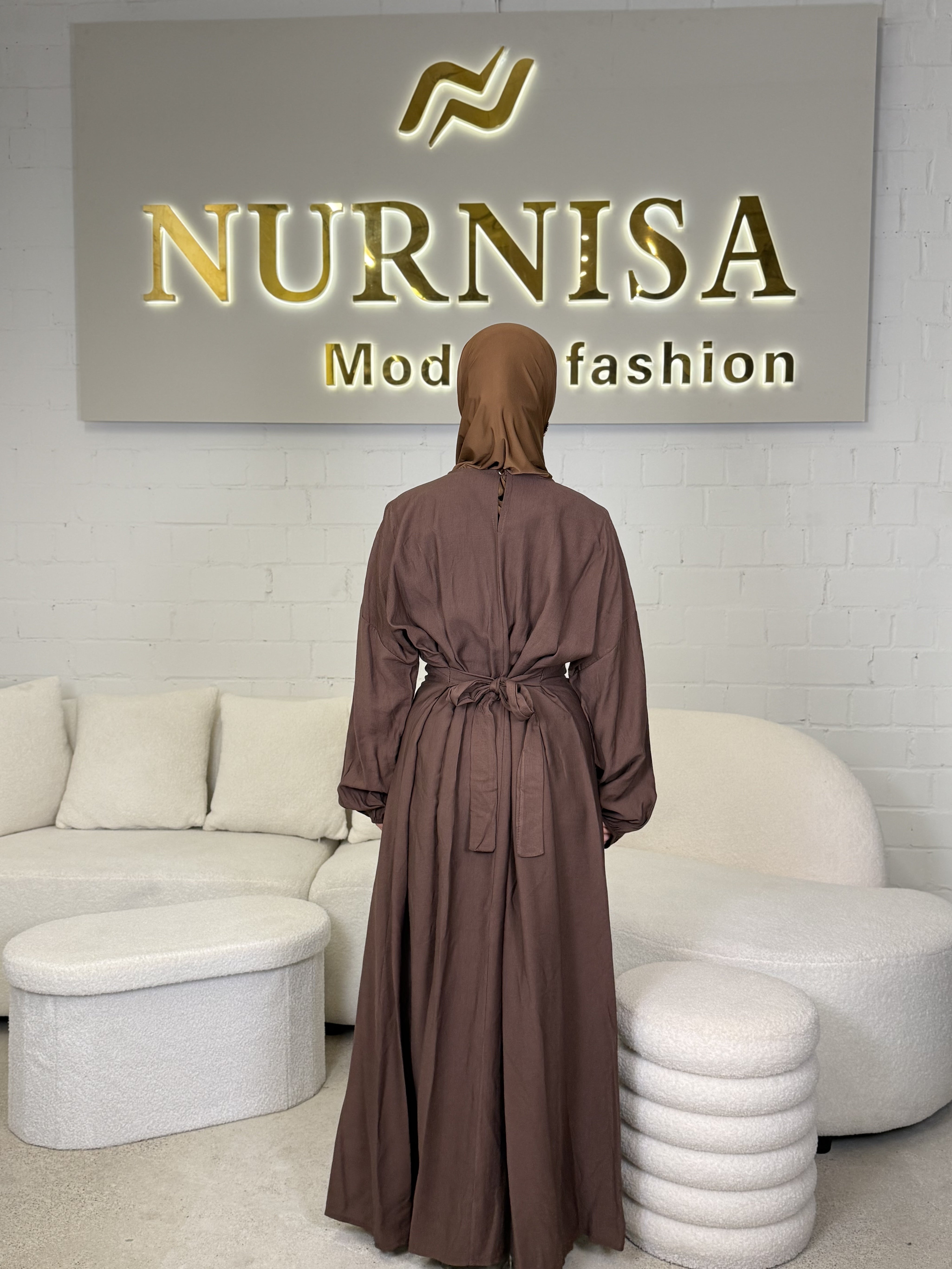 Lace Back Abaya