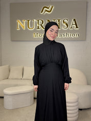Lace Back Abaya