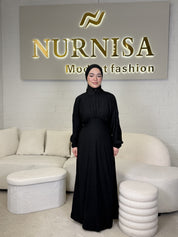 Lace Back Abaya