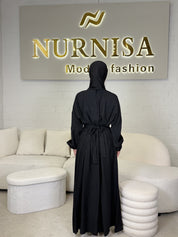 Lace Back Abaya