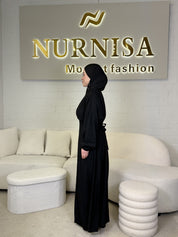 Lace Back Abaya