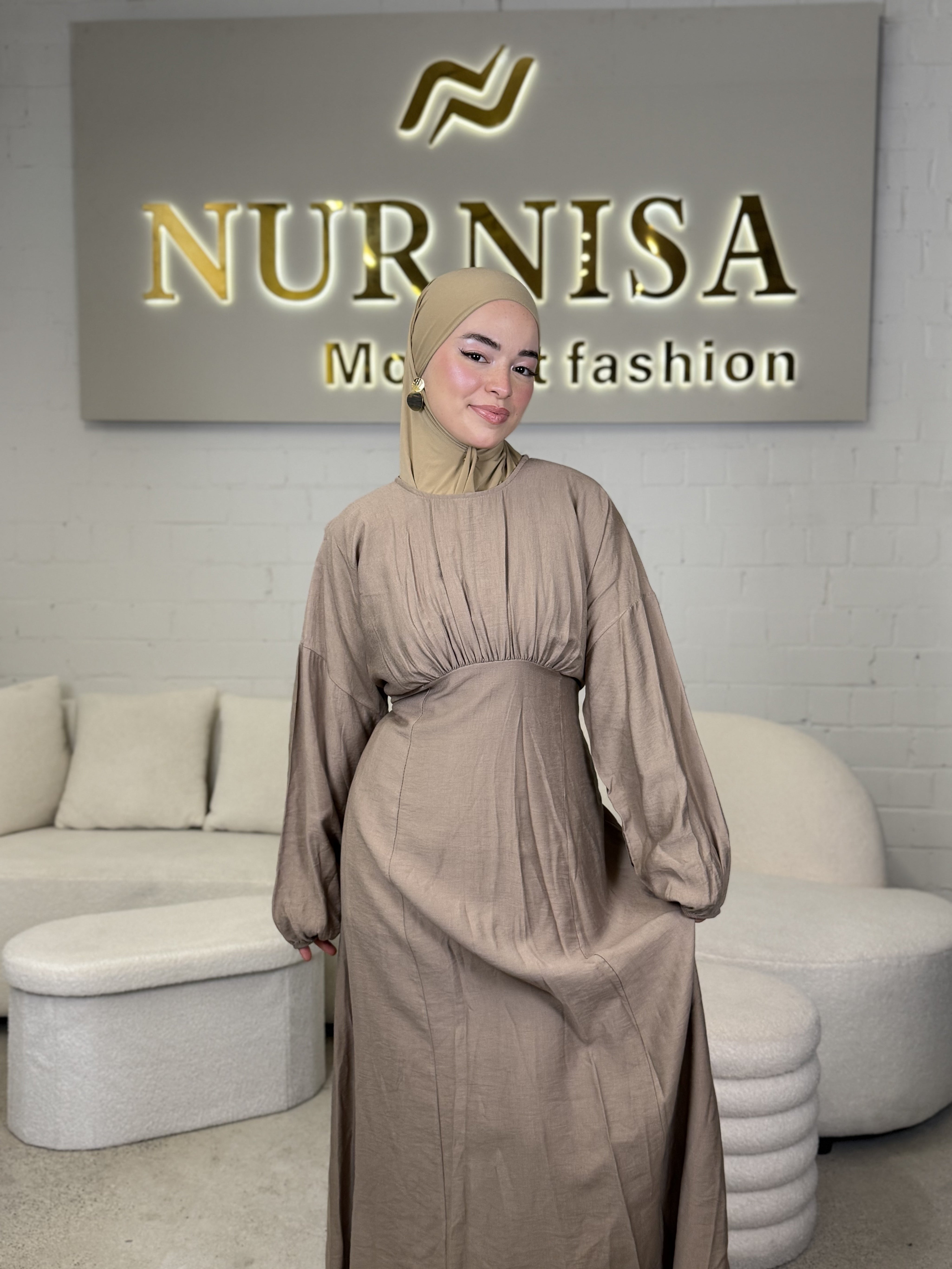 Lace Back Abaya