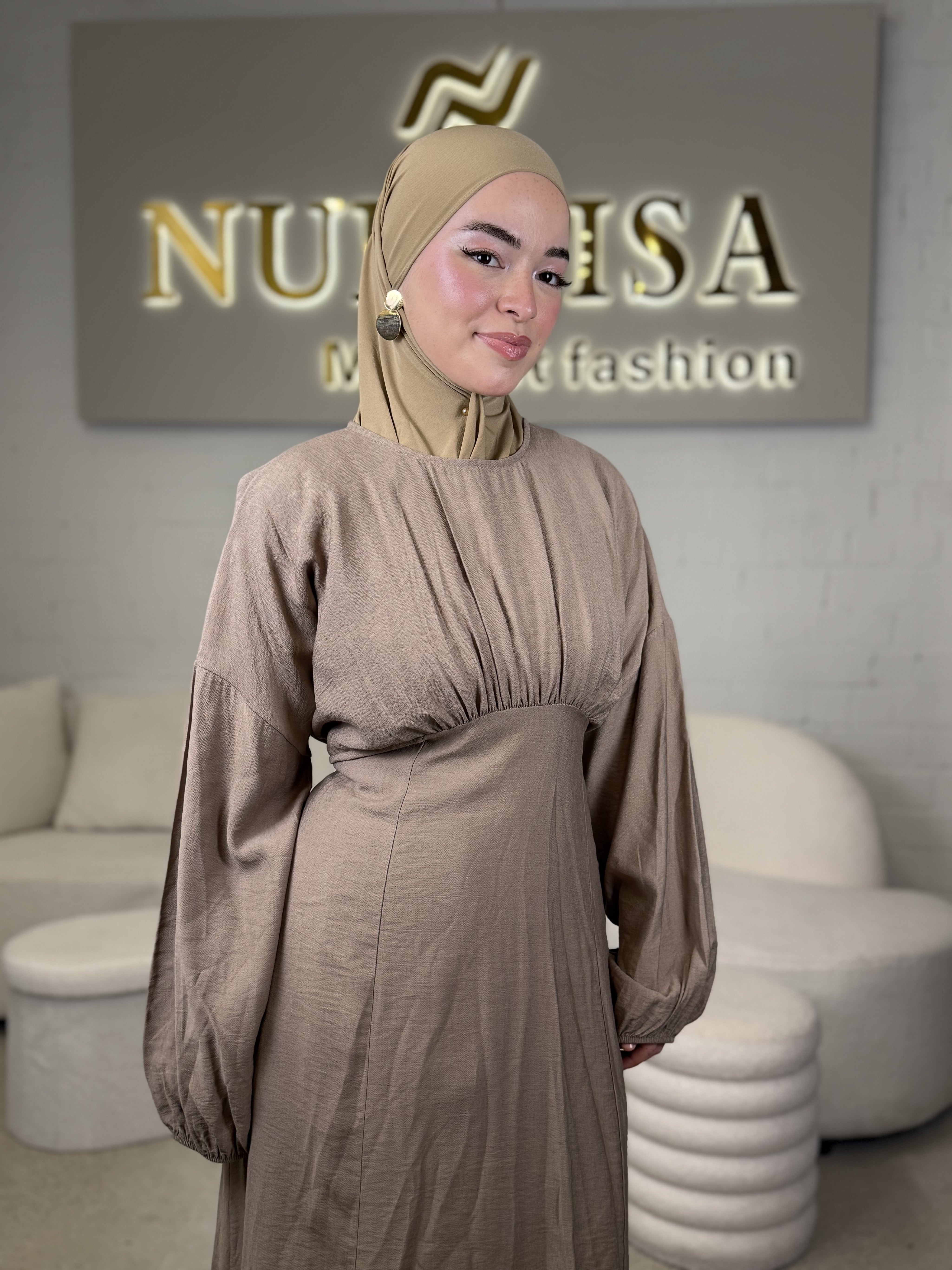 Lace Back Abaya