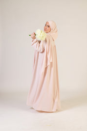 Ferace mit Reißverschluss und integriertem Hijab