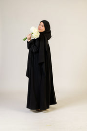 Ferace mit Reißverschluss und integriertem Hijab