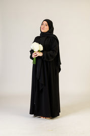 Ferace mit Reißverschluss und integriertem Hijab