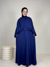 Kleid mit Jacke, Baumwolle
