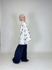 Zweiteiler aus Leinen mit Hose