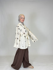 Zweiteiler aus Leinen mit Hose