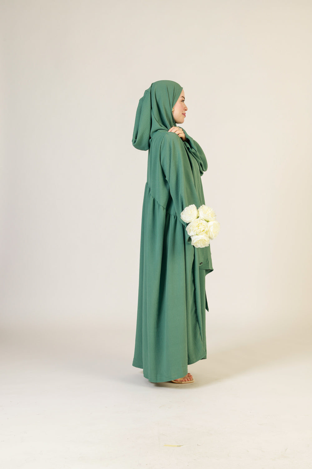 Abaya Nur mit integriertem Hijab, Jazz