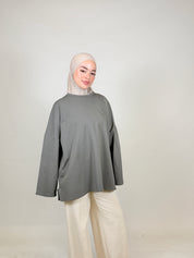 Oversized Baumwoll-Oberteil