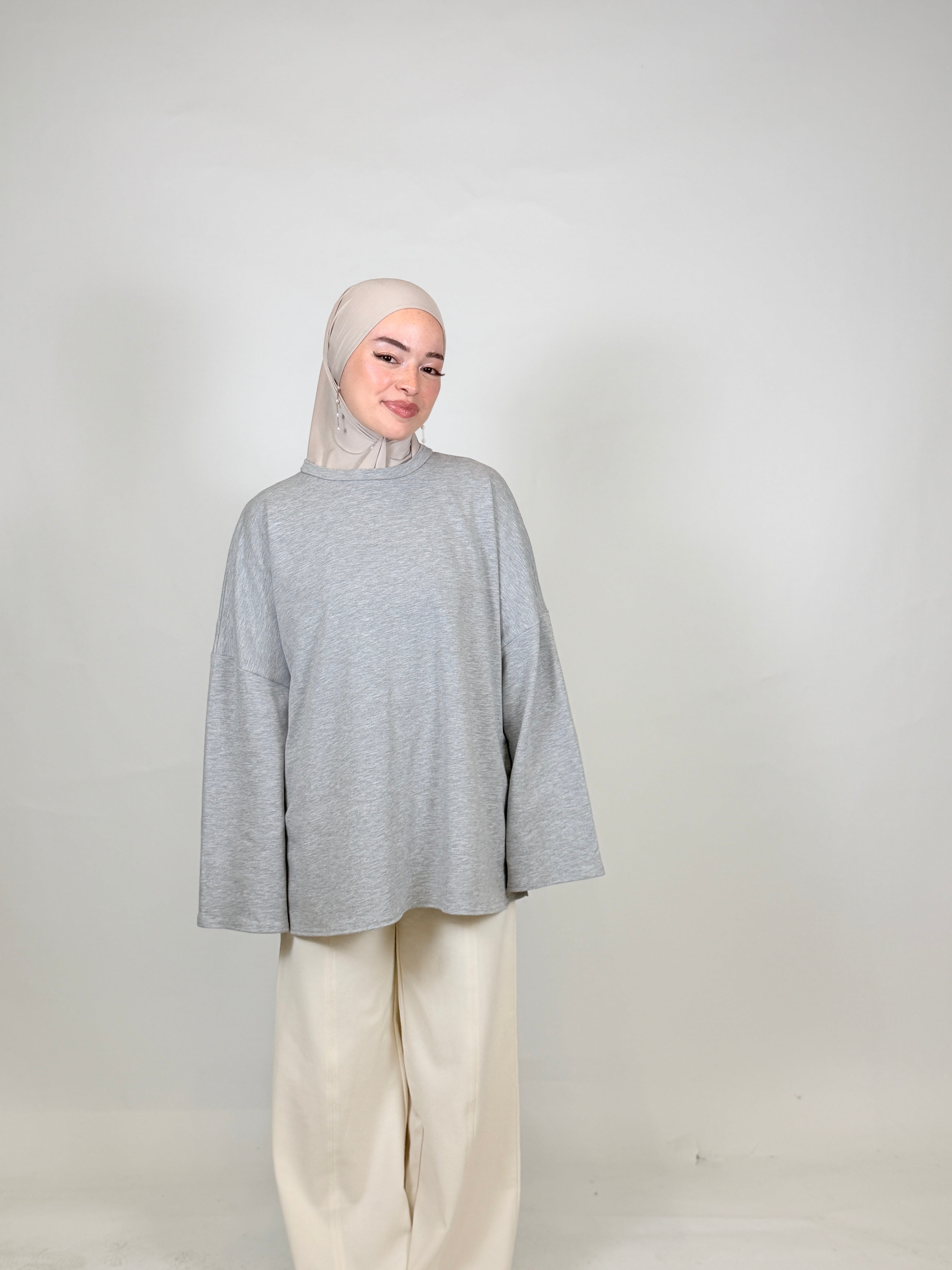 Oversized Baumwoll-Oberteil