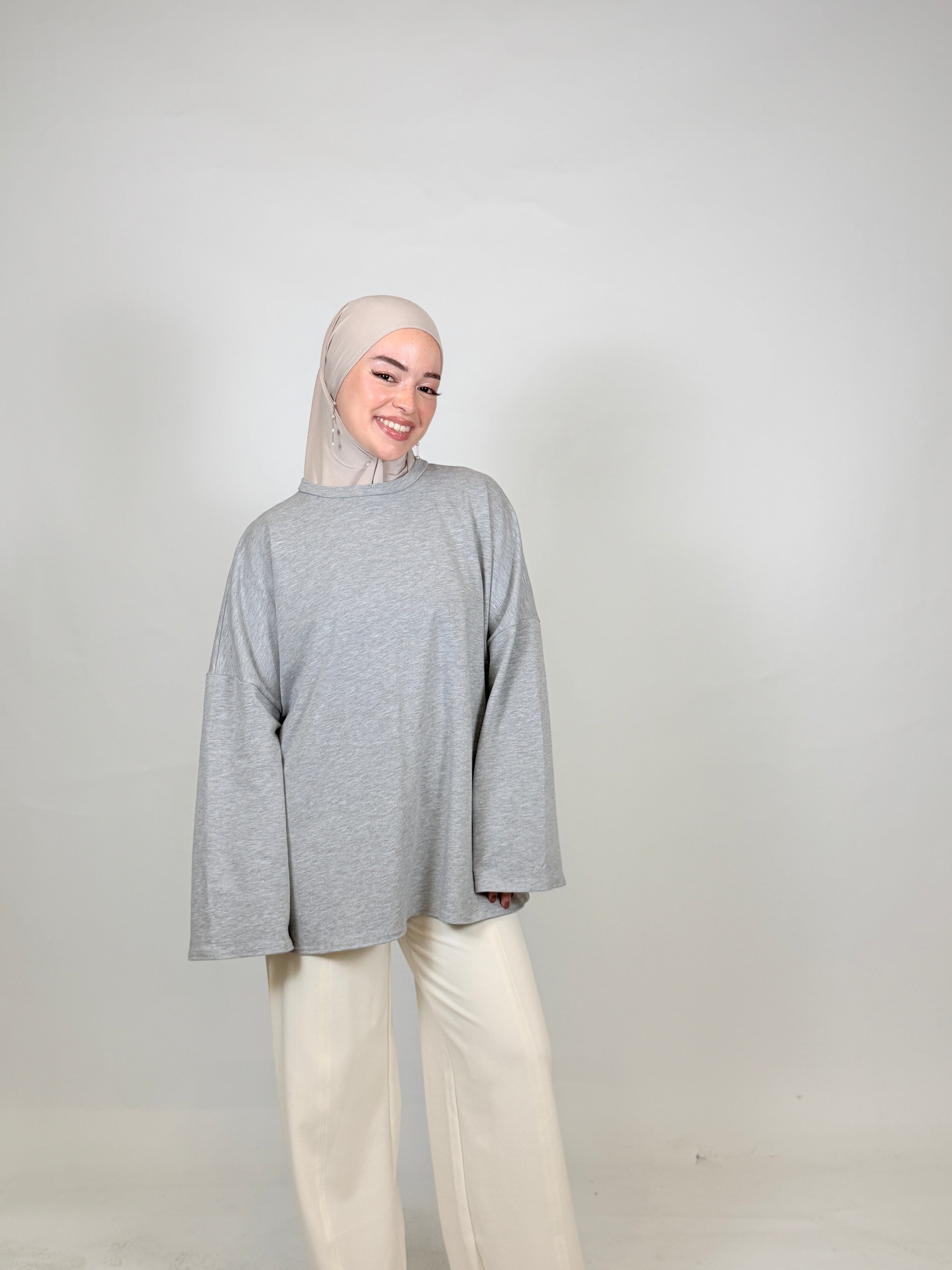 Oversized Baumwoll-Oberteil