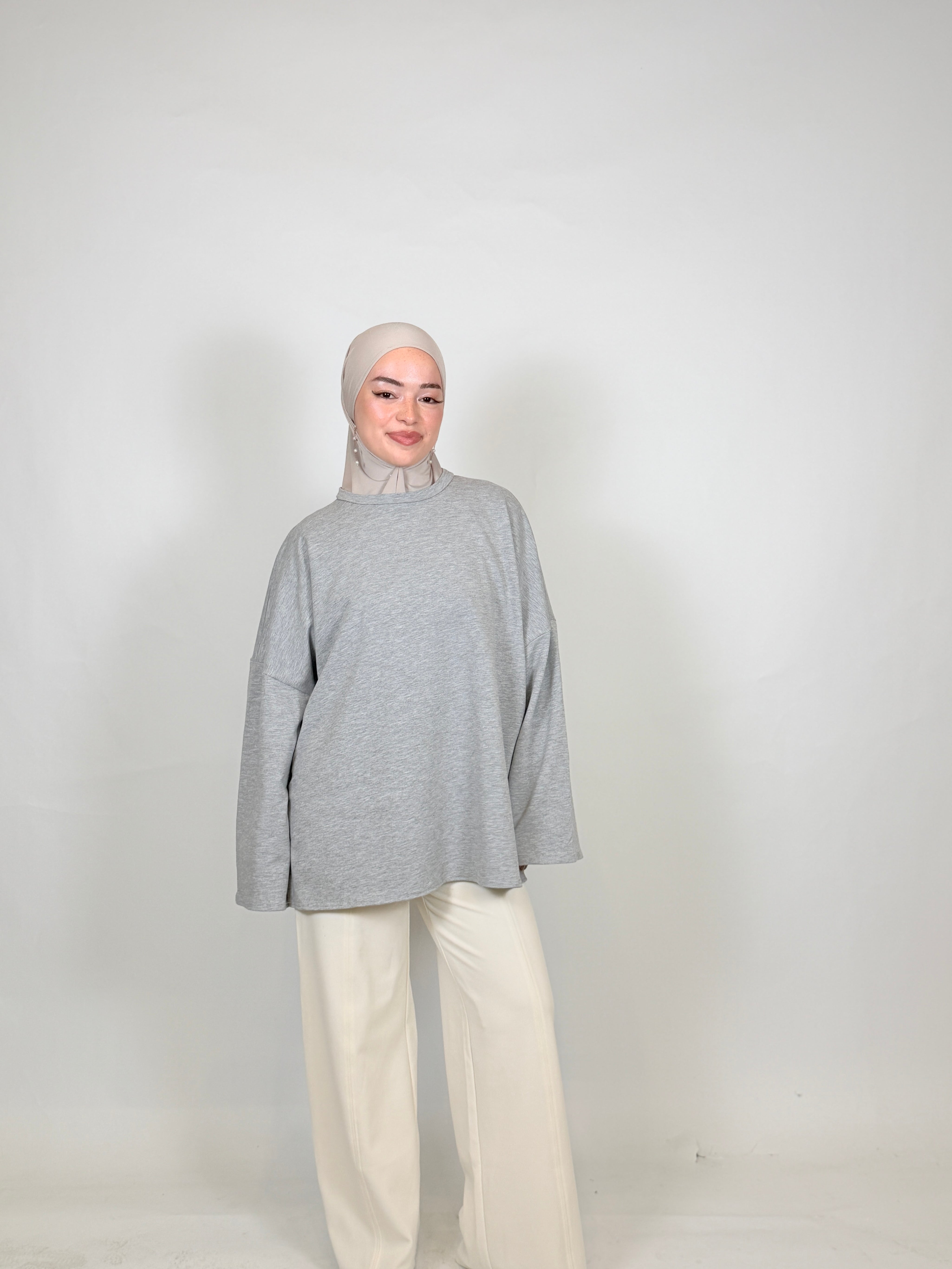 Oversized Baumwoll-Oberteil