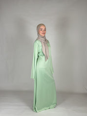 Satin Kleid - Mintgrün
