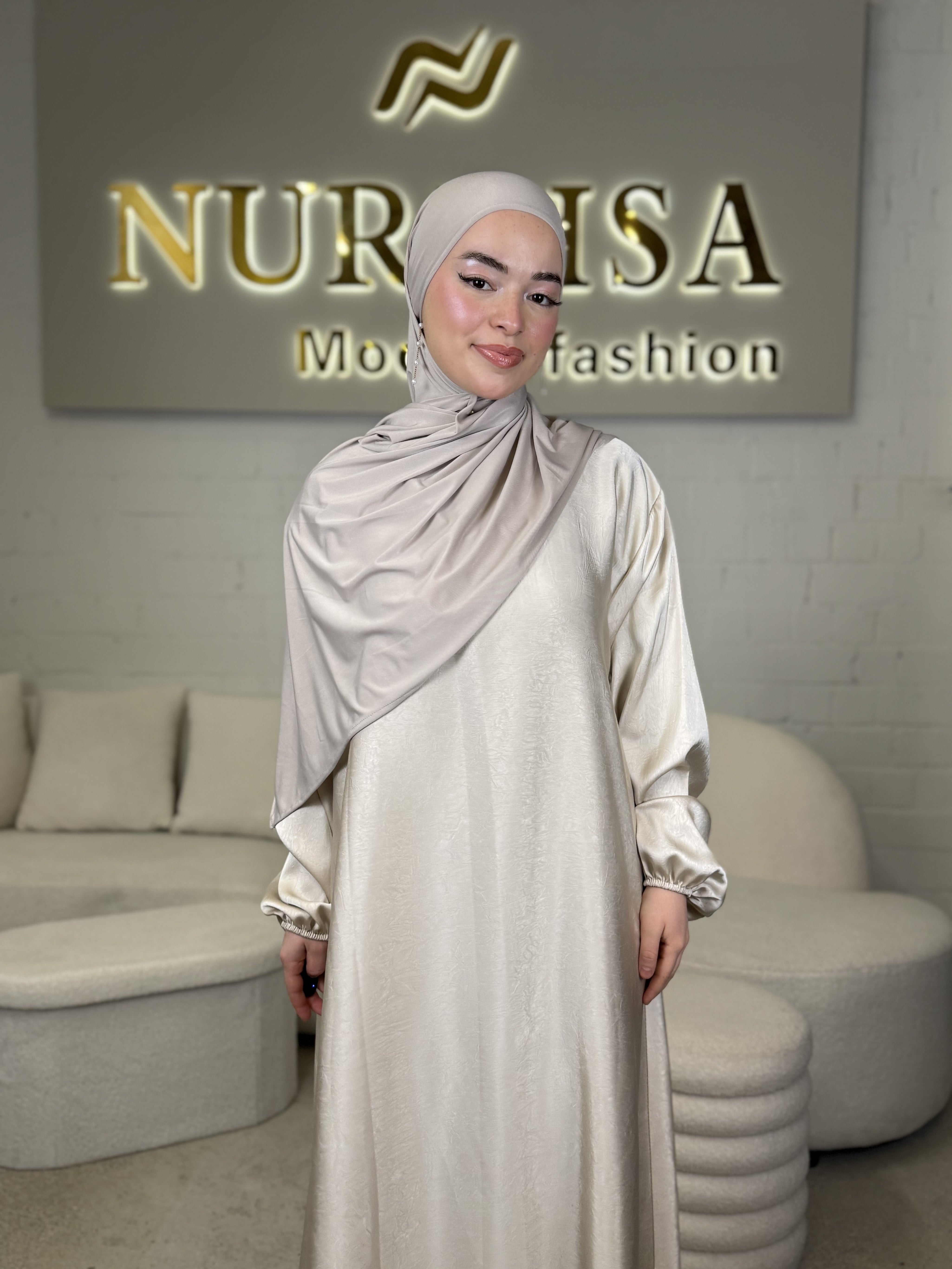 Satin Elegance Abaya