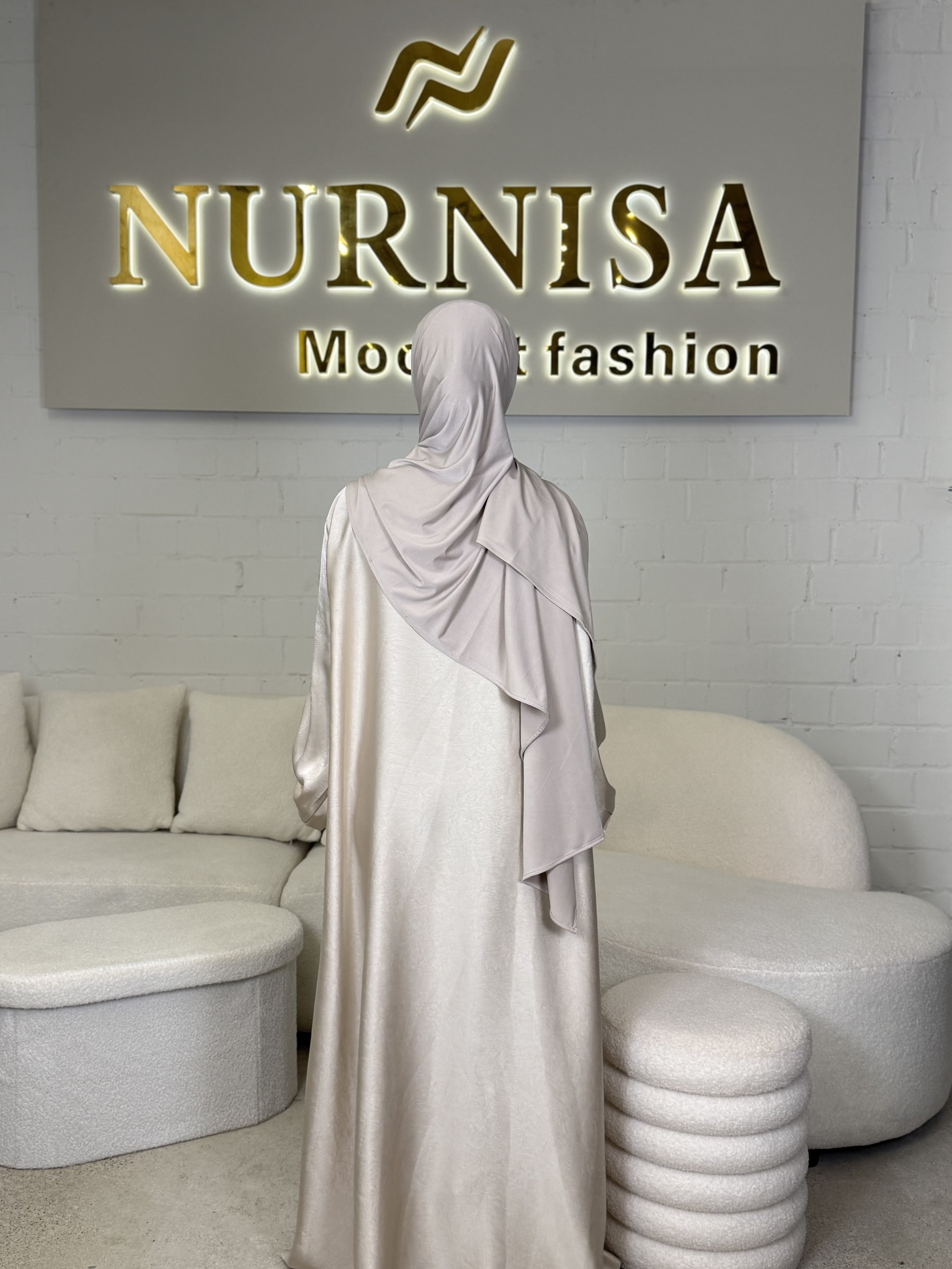Satin Elegance Abaya