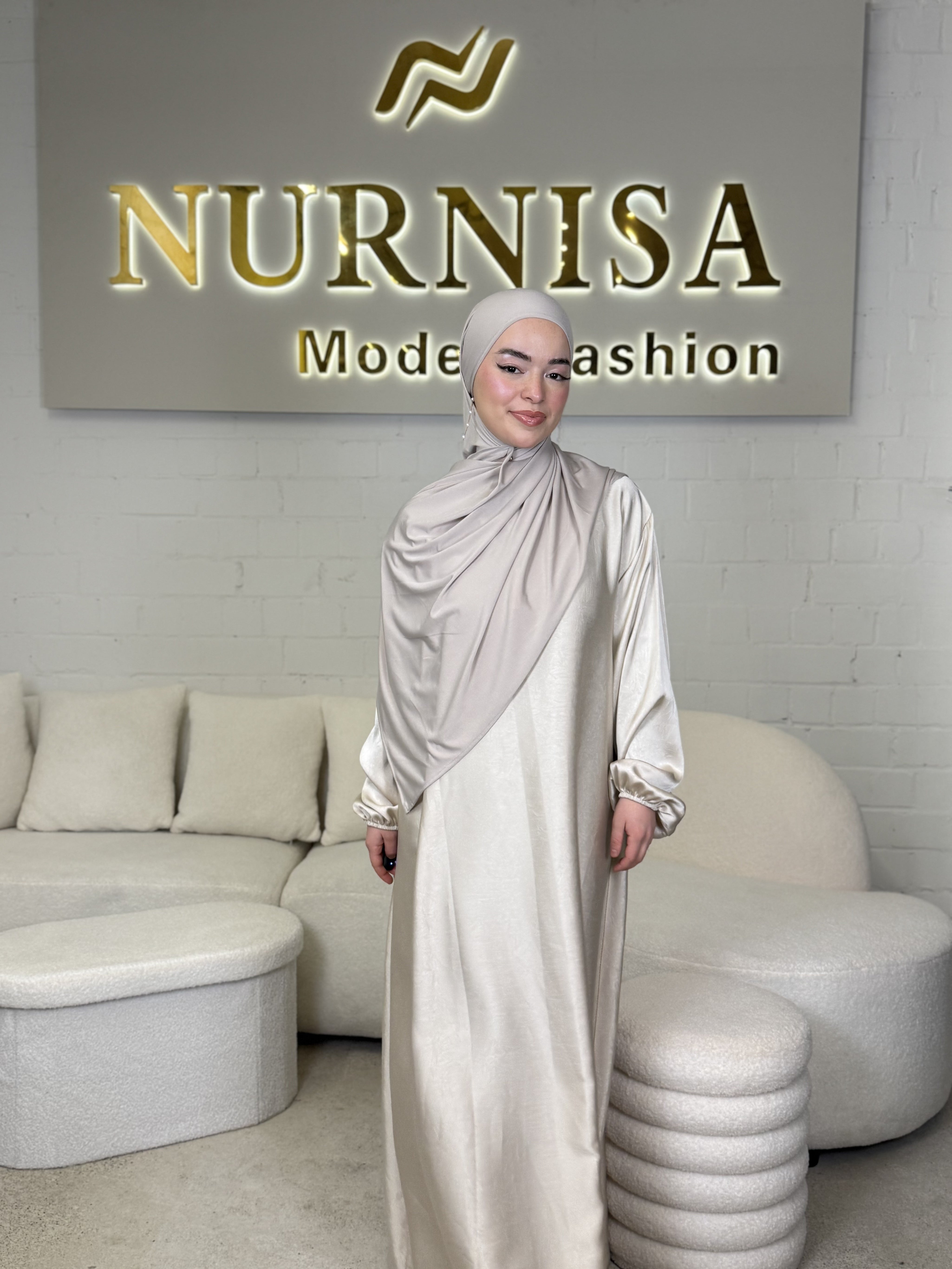 Satin Elegance Abaya