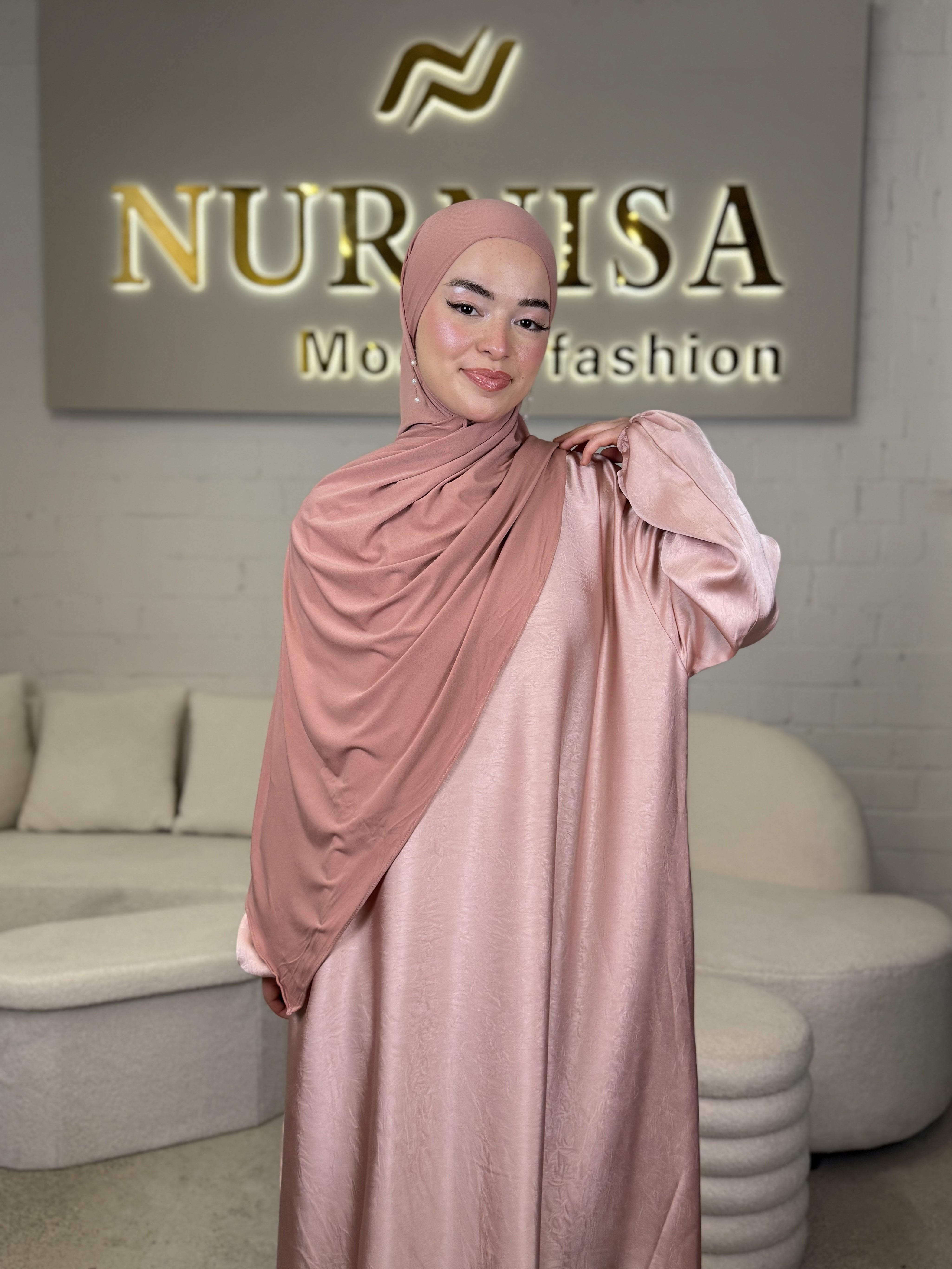 Satin Elegance Abaya