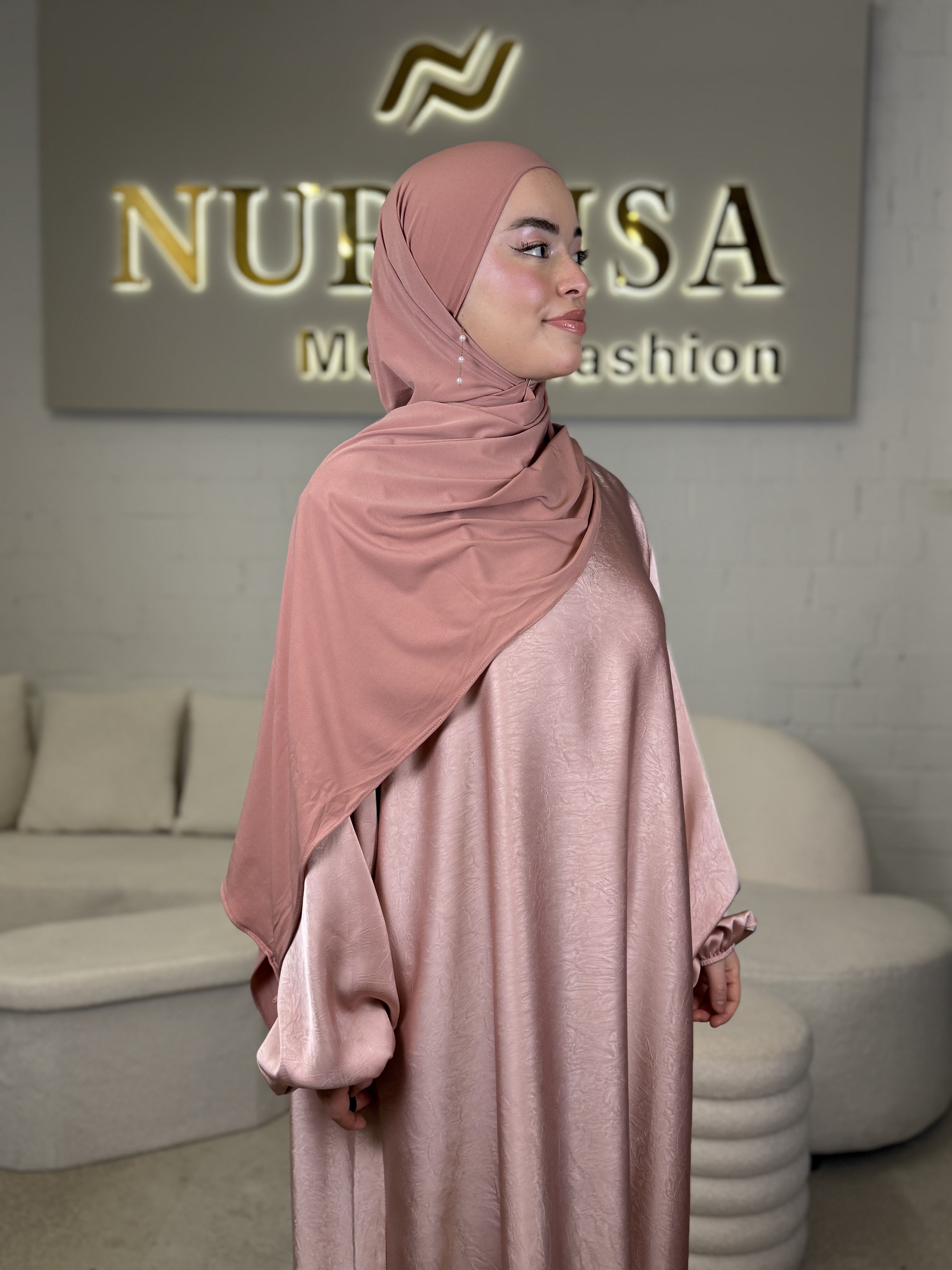 Satin Elegance Abaya